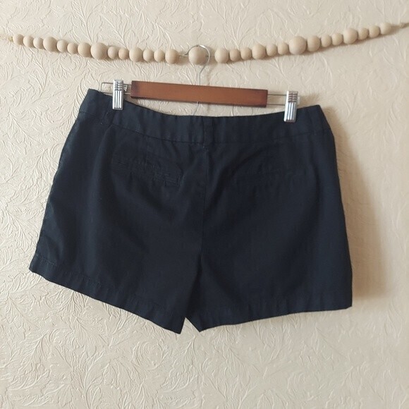 LOFT black cotton chino shorts size 6 - Picture 2 of 7